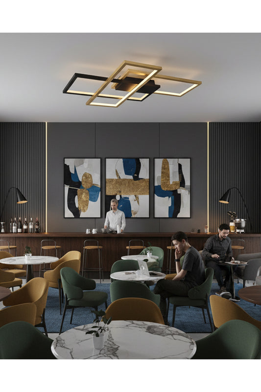 Square 3'lü LED Plafonyer 90x60 cm - Özcan Aydınlatma