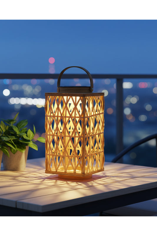 Solar Hasır Abajur Ø19 × 37 cm – görsel 1