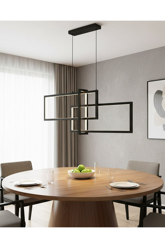 Square 3'lü Dikey Sarkıt 90 cm - Özcan Aydınlatma