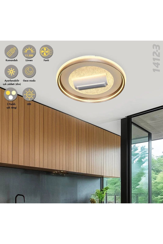 Storm Fanlı Kumandalı LED Armatür 60 cm 115 W - Özcan Aydınlatma