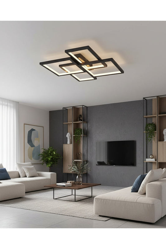 Square 4'lü LED Plafonyer 65 cm - Özcan Aydınlatma