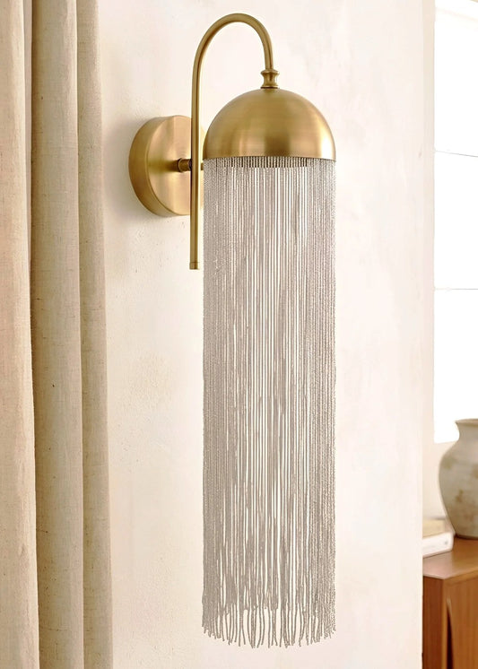 Mystic Shine Design Boho Elegance gold püsküllü aplik, mekânda kullanım