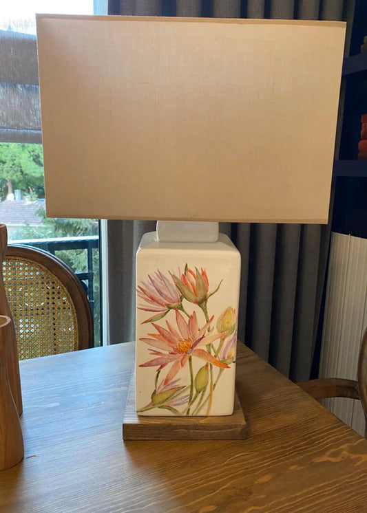 Flowers Abajur | El Yapımı Seramik – görsel 2