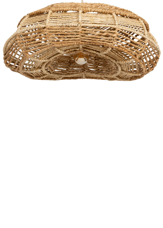 Tavan Aydınlatması Jüt Naturel Fildişi | 60 cm x 45 cm x 26 cm II – görsel 2