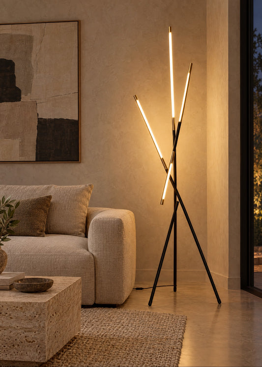 Linea Trio LED Lambader – mekan görünümü