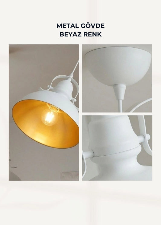 Forge Metal Sıvama Sarkıt Avize – görsel 2