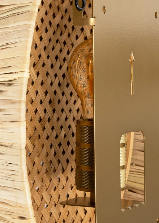 Rattan Natural Yuvarlak Aplik – görsel 2