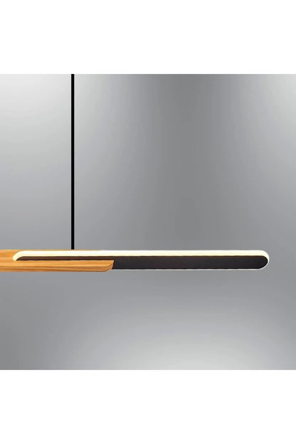 Ahşap Detaylı Lineer LED Sarkıt 117 cm - Özcan Aydınlatma