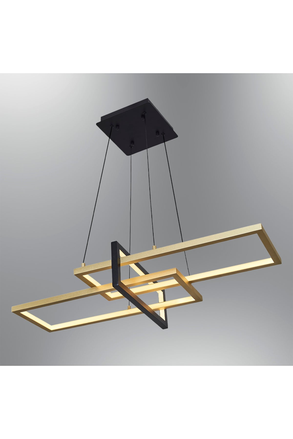 Square 3'lü Yatay Sarkıt 90 cm - Özcan Aydınlatma