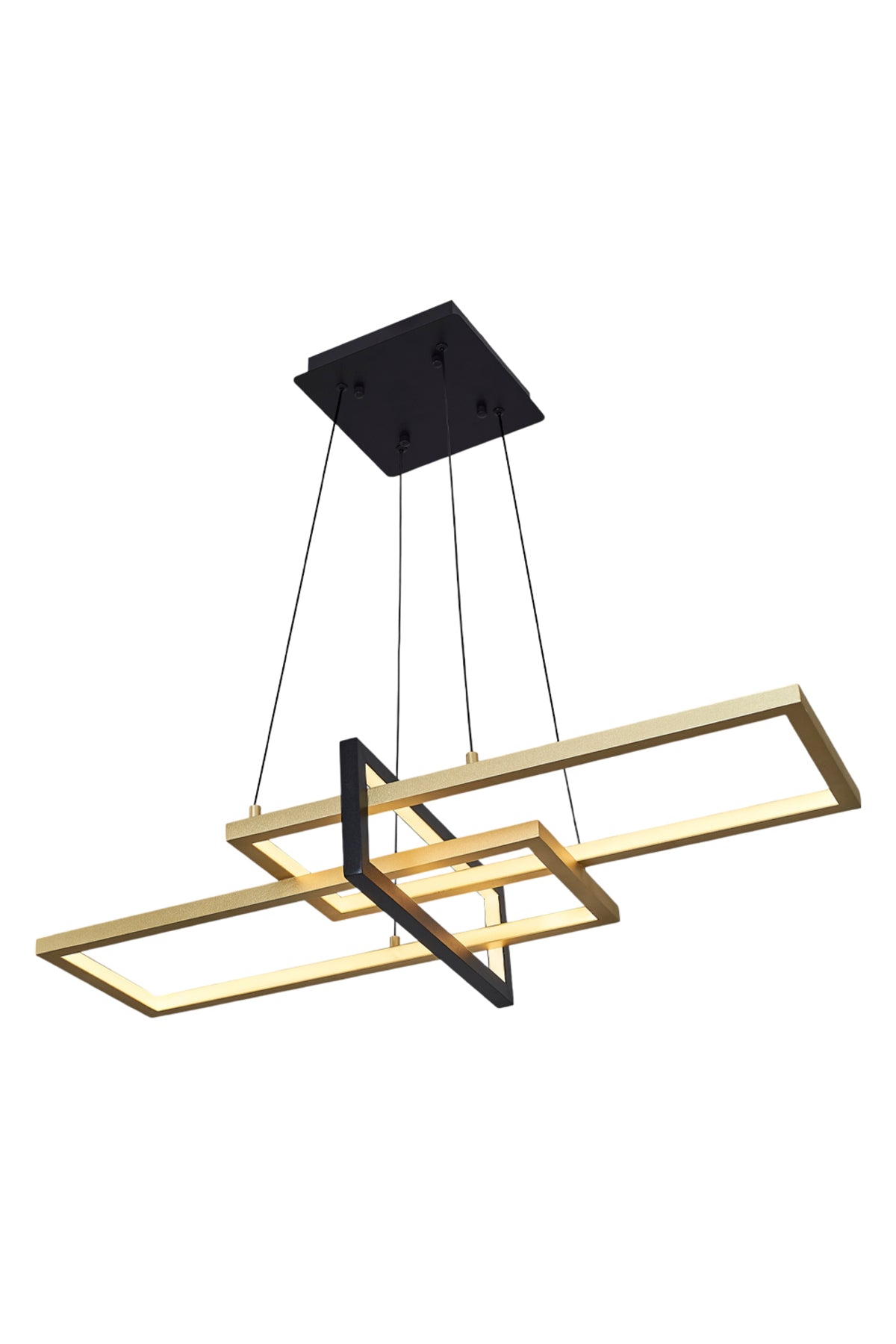 Square 3'lü Yatay Sarkıt 90 cm - Özcan Aydınlatma