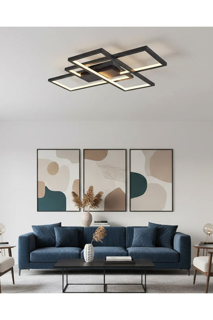 Square 3'lü LED Plafonyer 90x60 cm - Özcan Aydınlatma