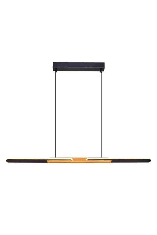 Ahşap Detaylı Lineer LED Sarkıt 117 cm - Özcan Aydınlatma