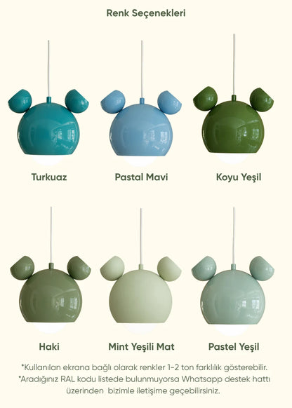 Mickey Sarı Sarkıt Lamba – görsel 8