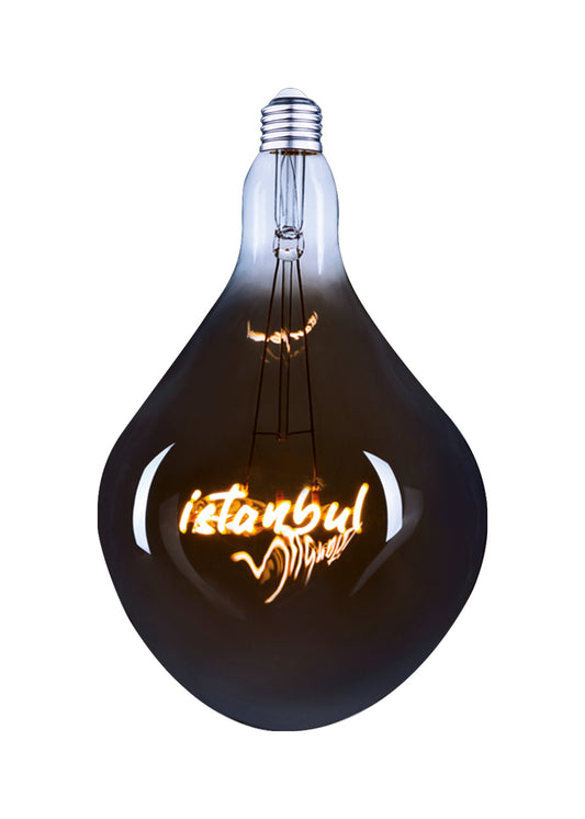 Dekoratif Filament Ampul · İstanbul Yazılı · E27 · 5W · Füme · 2200K