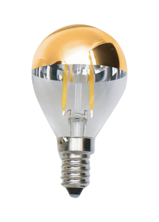 Rustik Filament Ampul G45 · E14 · 4W · Gold Aynalı · 2700K