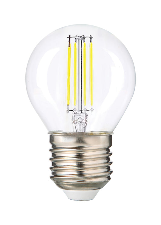 Rustik Filament Ampul G45 · E27 · 6W · Şeffaf · 6500K