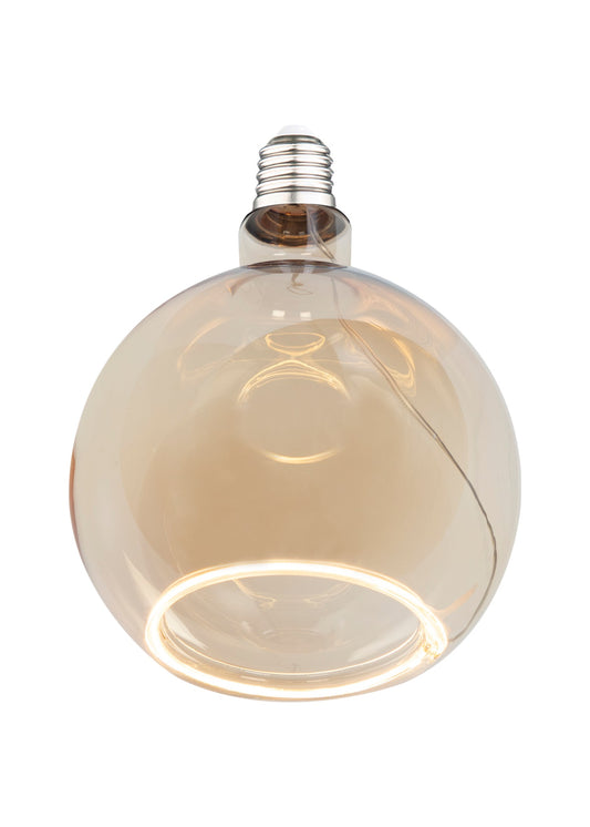 Dekoratif Filament Ampul · Halkalı Küre · E27 · 6W · Bal · 2500K