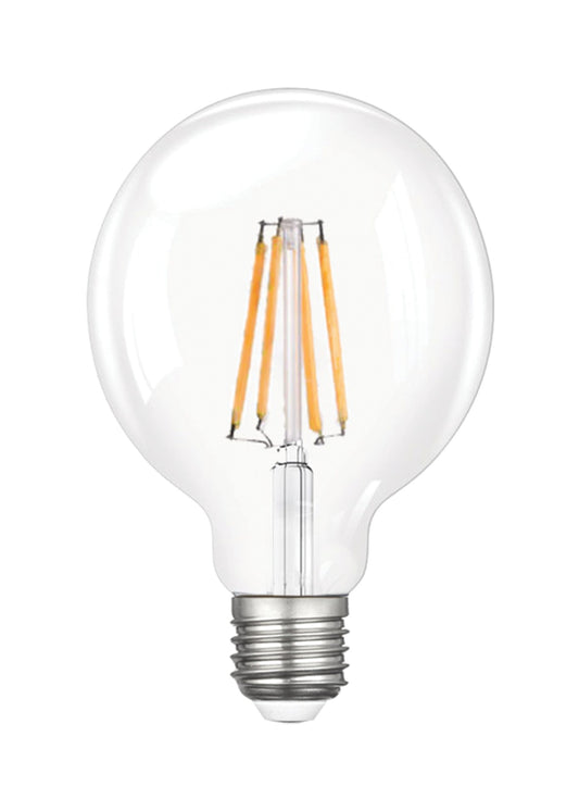 Rustik Filament Ampul G95 · E27 · 7W · Şeffaf · 2700K
