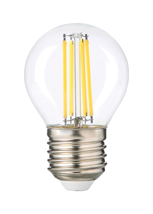 Rustik Filament Ampul G45 · E27 · 6W · Şeffaf · 3000K