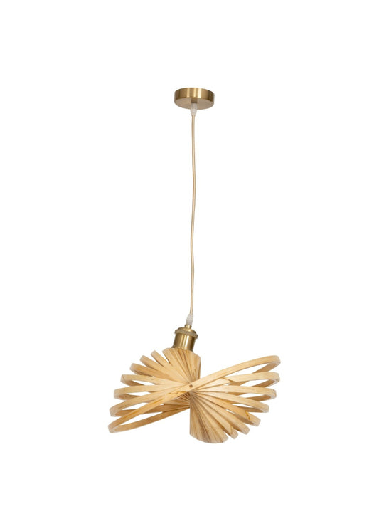 Artika Design hazeran form bambu sarkıt lamba 35 cm, beyaz fonda