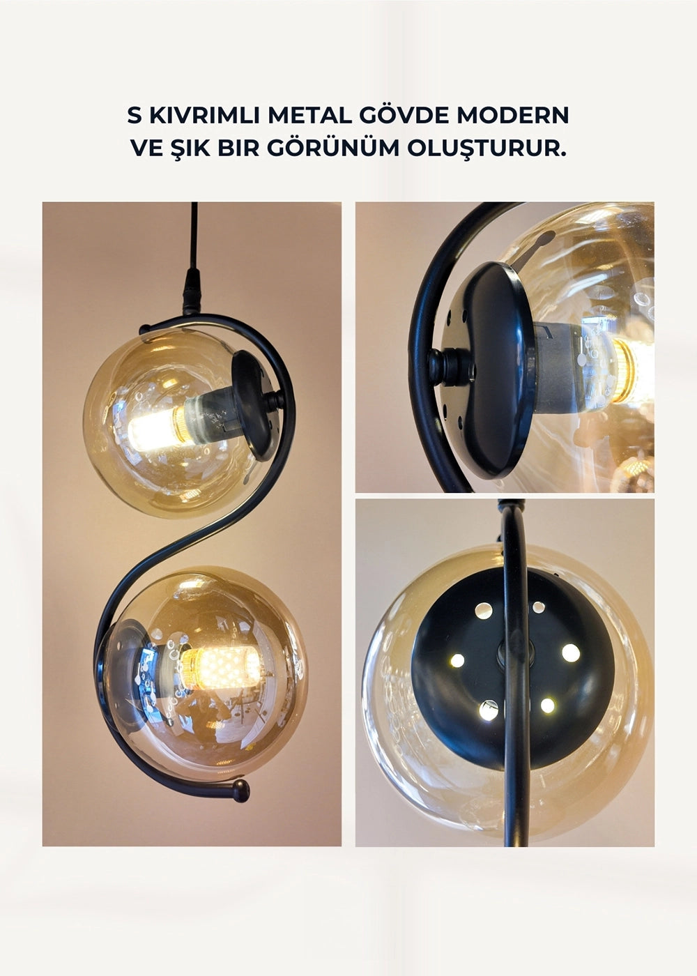 Orbis 2’li Sarkıt Avize – görsel 9