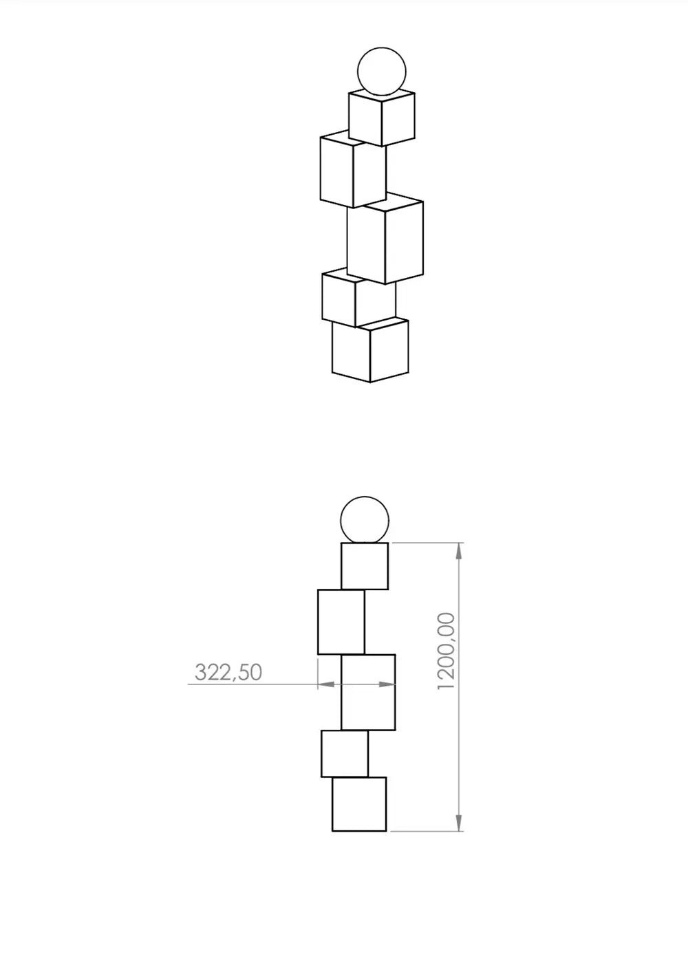 onn BALANCE - Özel Tasarım Lambader – görsel 2