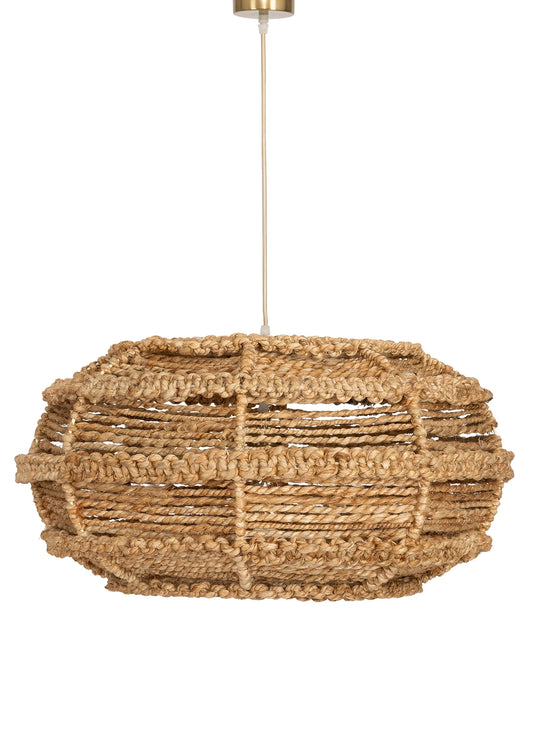 Tavan Aydınlatması Jüt Naturel | 60 cm x 60 cm x 30cm – görsel 1