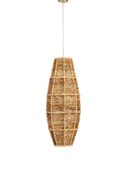 Tavan Aydınlatması Jüt Naturel | 25 cm x 25 cm x 65cm – görsel 1