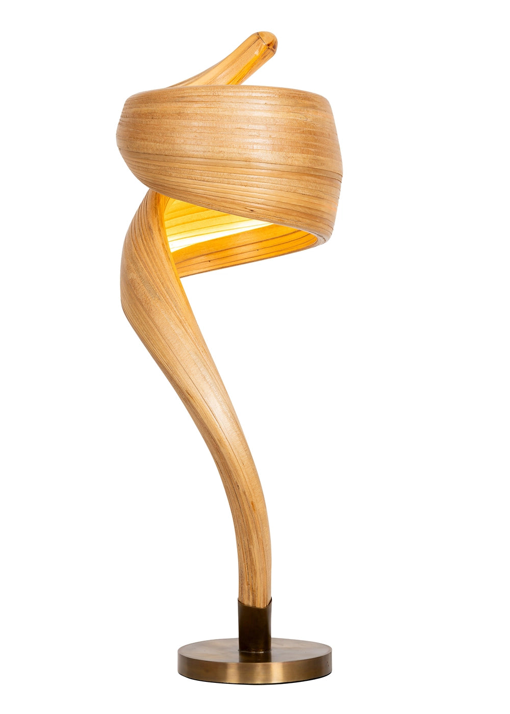 Bambu Abajur Helezon Form – görsel 3