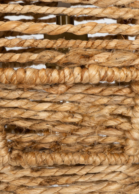 Tavan Aydınlatması Jüt Naturel | 40 cm x 40 cm x 50 cm – görsel 2