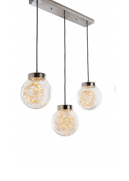 Glow 3’lü Sıralı Peri LED Avize – görsel 2