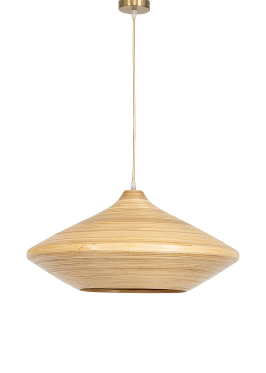 Bambu Tavan Aydınlatması Ufo Form 50cm – görsel 1
