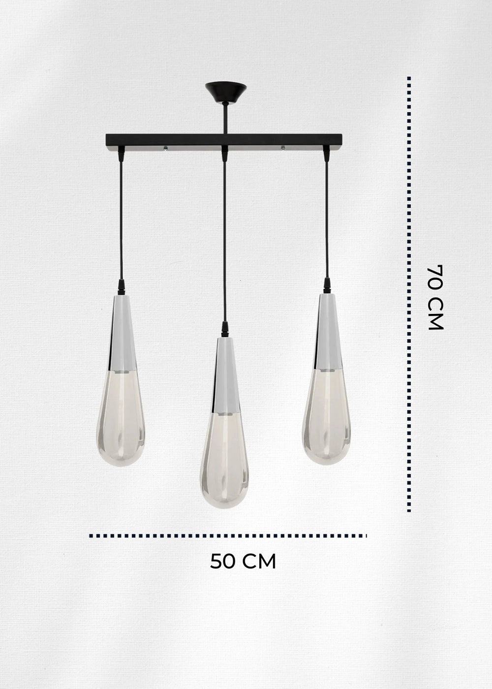 Fluid 3’lü Sıralı Avize – görsel 4