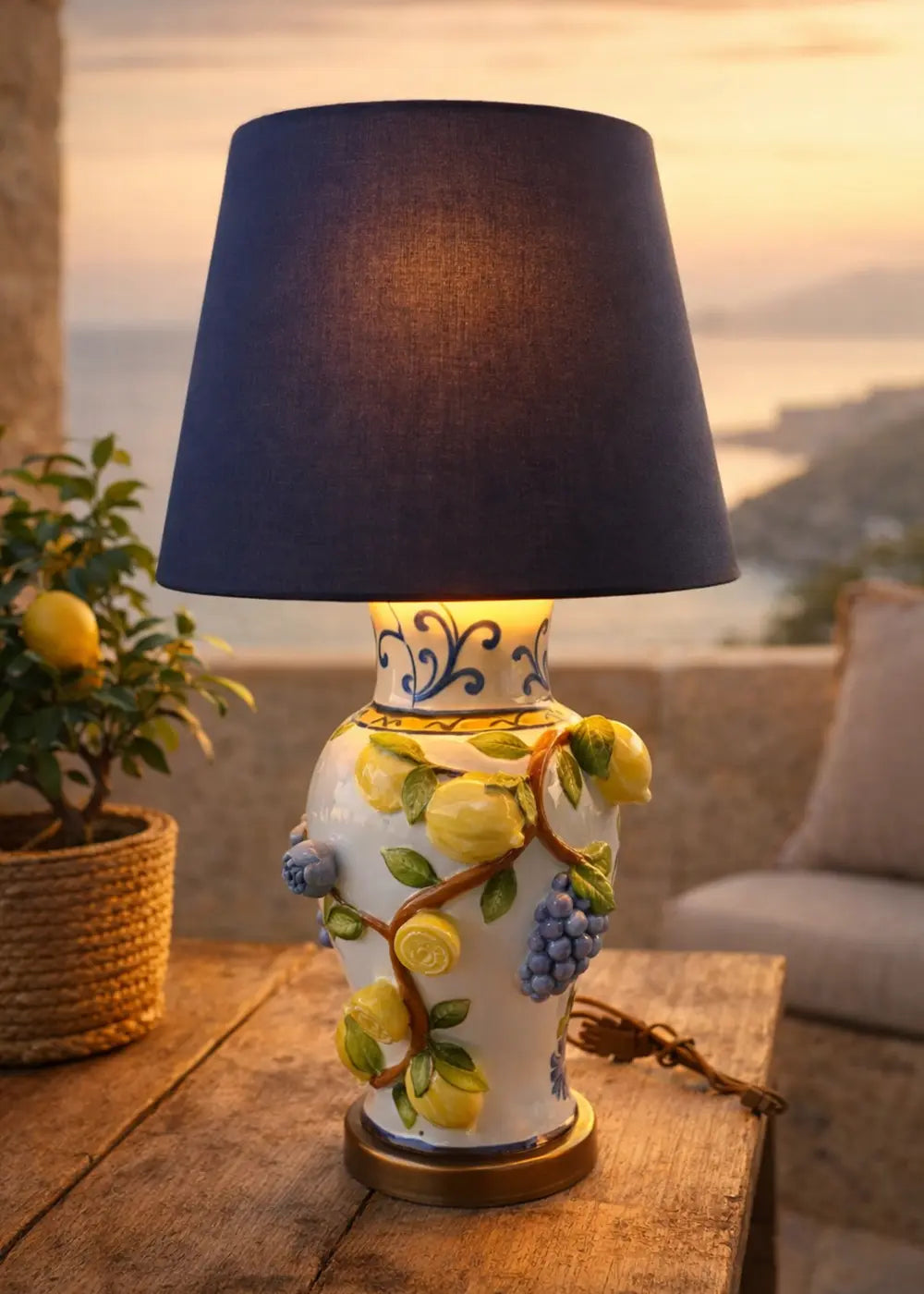 Positano Abajur | El Yapımı Seramik – görsel 3