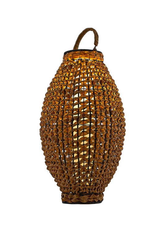Solar Hasır Dış Mekân Abajur Ø40 × 72 cm – beyaz fon