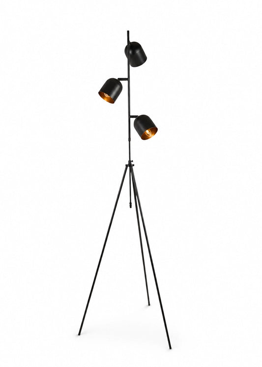 Horion Tripod Siyah Metal Lambader – görsel 1