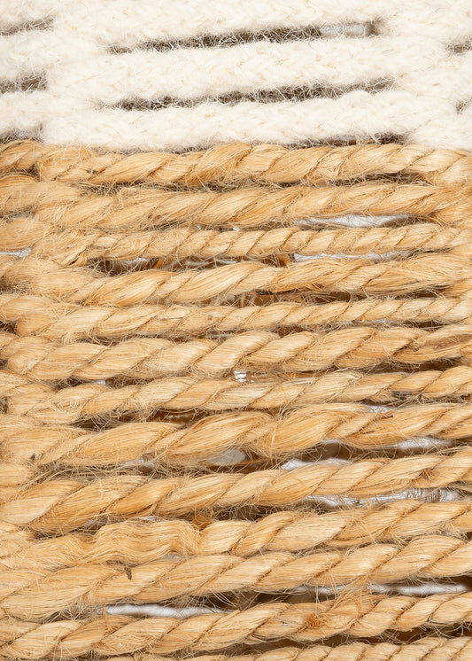 Tavan Aydınlatması Jüt Naturel Fildişi | 40 cm x 40 cm x 55 cm – görsel 2